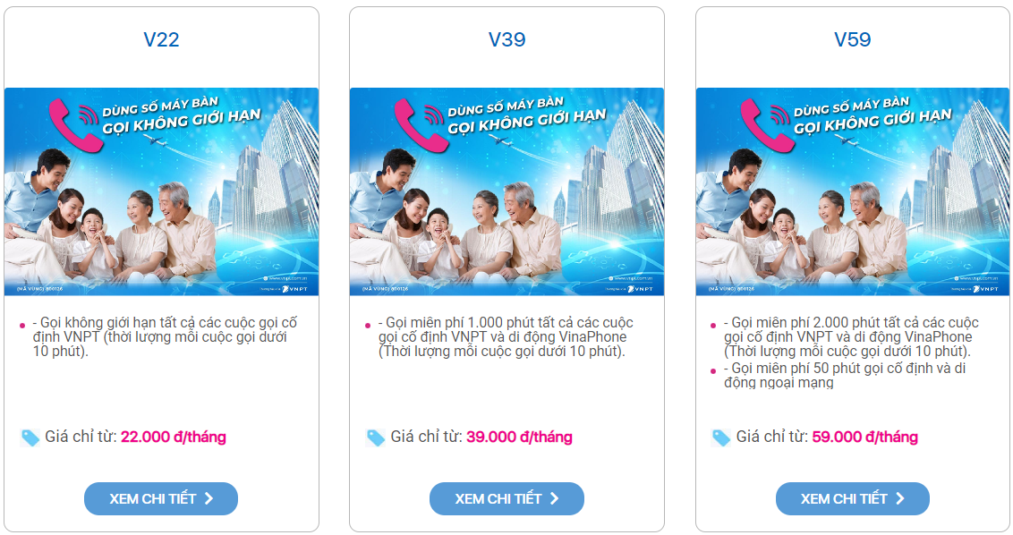 Gói điện thoại di động vnpt